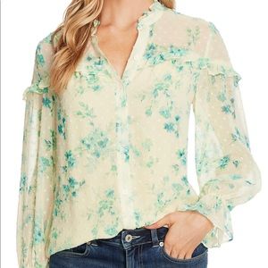 CeCe floral print blouse